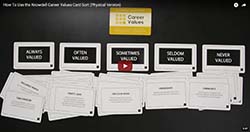 Knowdell Career Values Card Sort Video